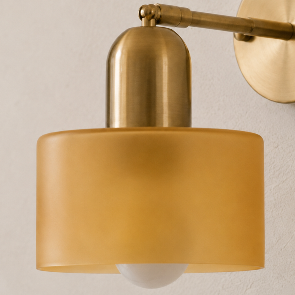 Moderne Bauhaus Wandleuchte Buntglas – Glas Wandlampe Wohnzimmer & Flur