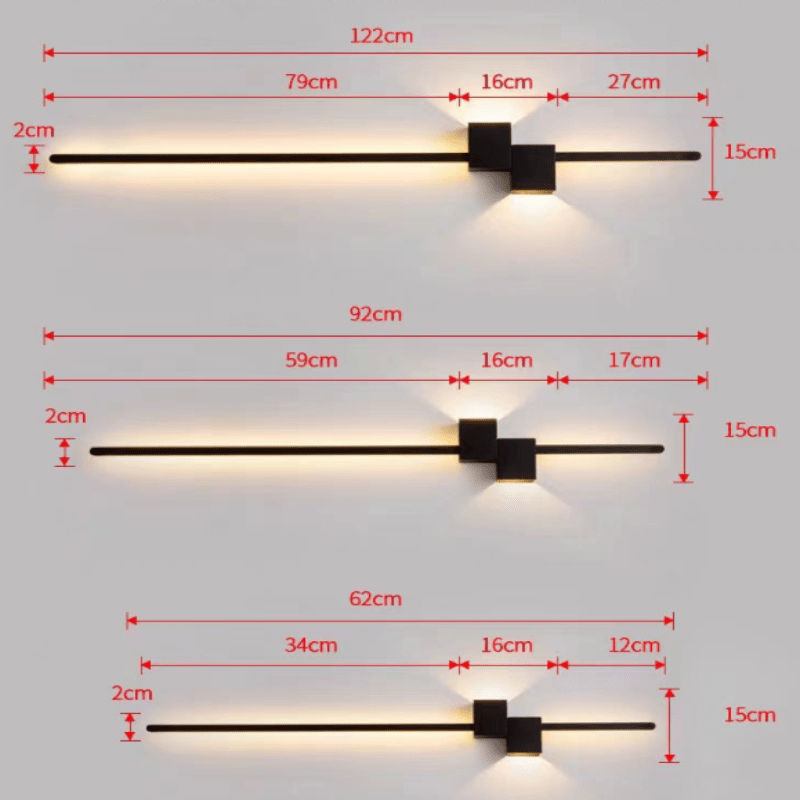 Moderne LED Wandleuchte Minimalistisch – Wandlampe Wohnzimmer & Flur