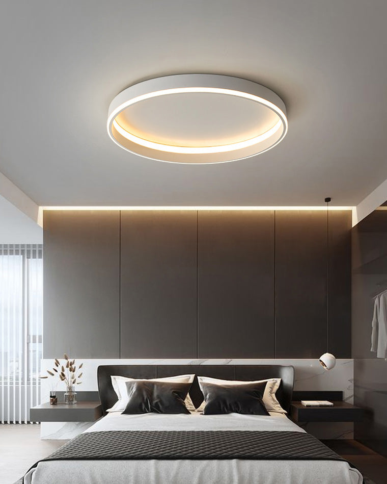 Manial. Halo LED Deckenleuchte Flach Rund