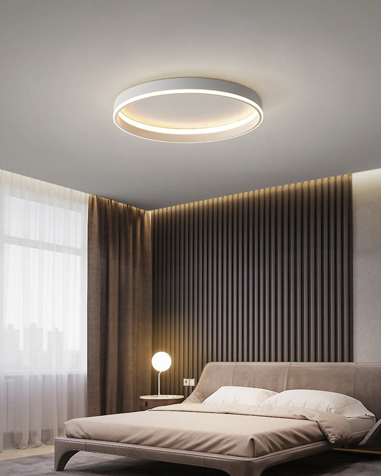 Manial. Halo LED Deckenleuchte Flach Rund