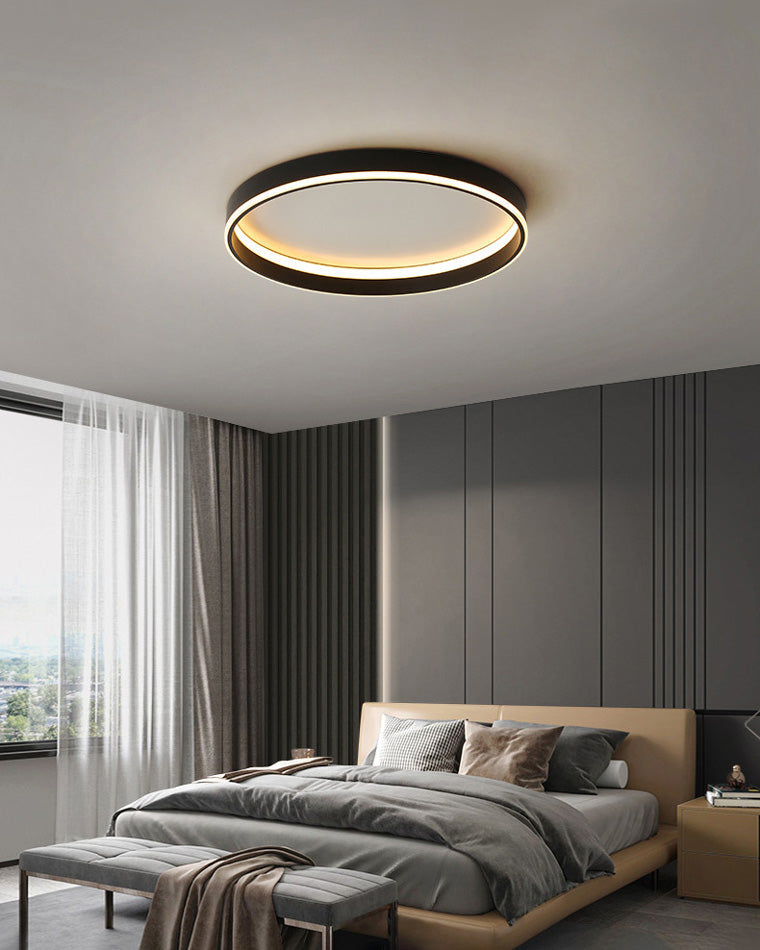 Manial. Halo LED Deckenleuchte Flach Rund