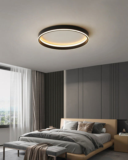 Manial. Halo LED Deckenleuchte Flach Rund