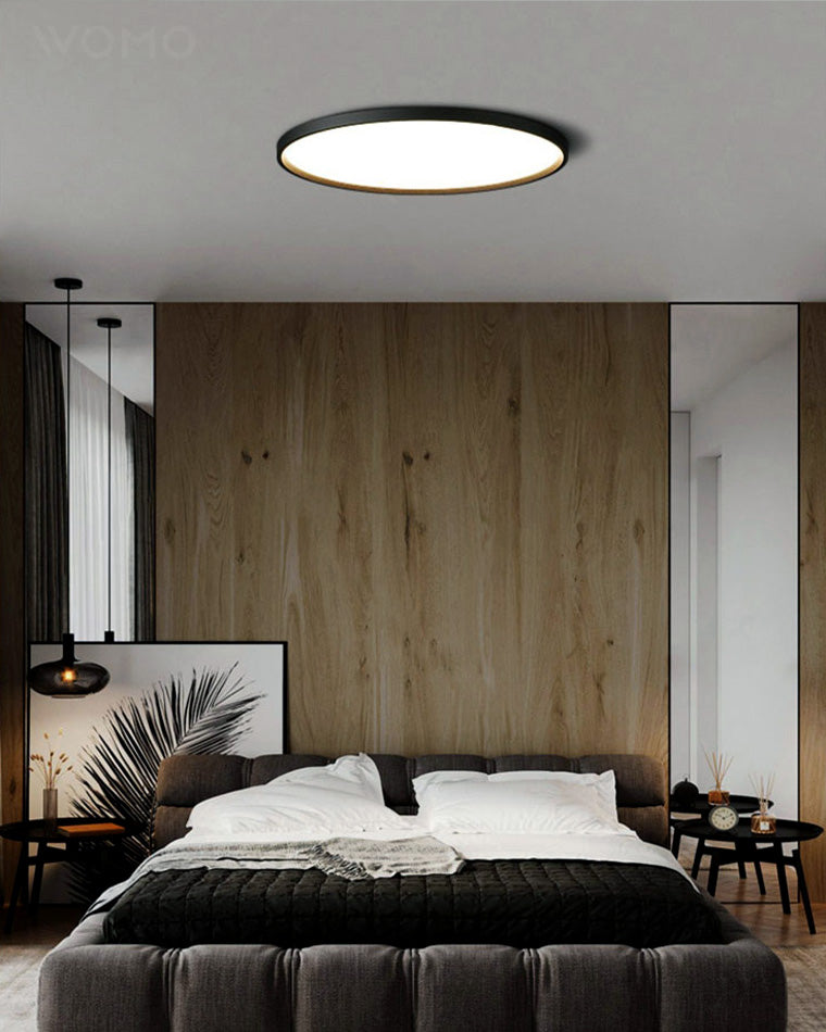 Manial. LED Deckenleuchte Flach Rund