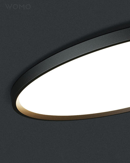 Manial. LED Deckenleuchte Flach Rund
