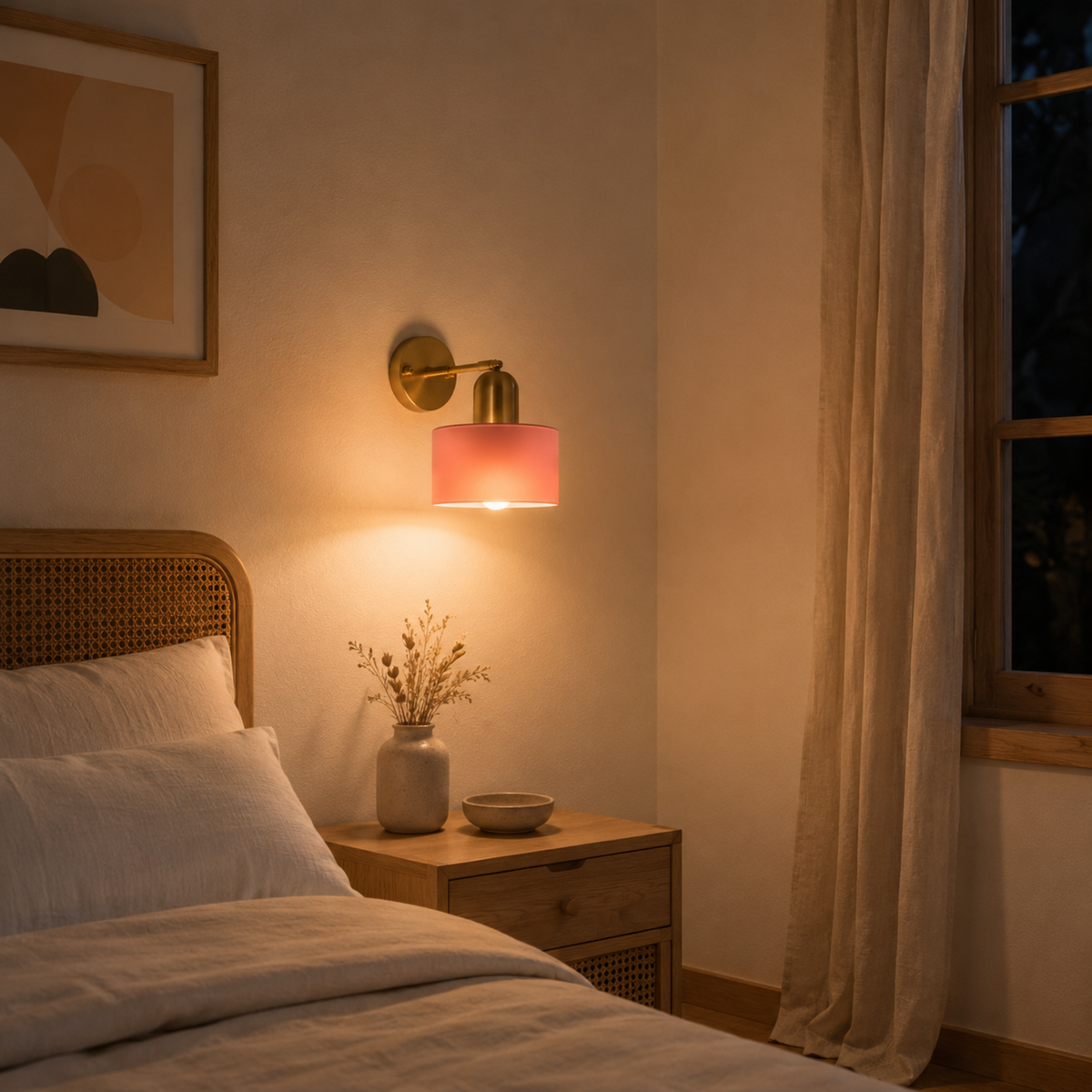 Moderne Bauhaus Wandleuchte Buntglas – Glas Wandlampe Wohnzimmer & Flur