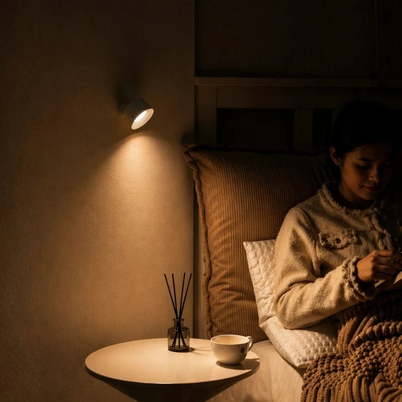 Manial. LED Wandleuchte Akku – Kabellose Wandlampe Innen mit Magnet