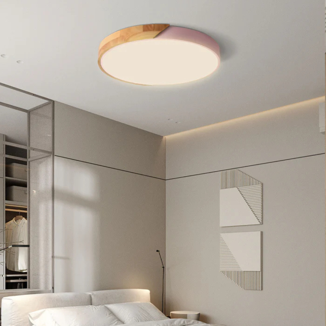 Delos Skandi Holz-Deckenleuchte | Natürliches LED-Designlicht — Ansicht 6