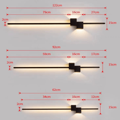 Moderne LED Wandleuchte Minimalistisch – Wandlampe Wohnzimmer & Flur