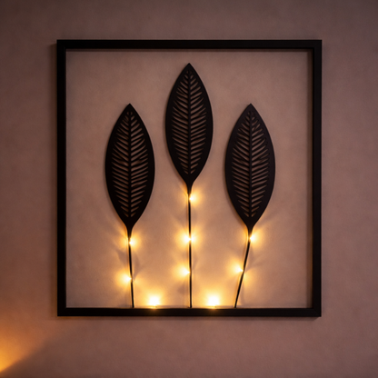 LED Rahmenlampe RGB Farbwechsel – Moderne Wandleuchte & Tischleuchte Blatt Design