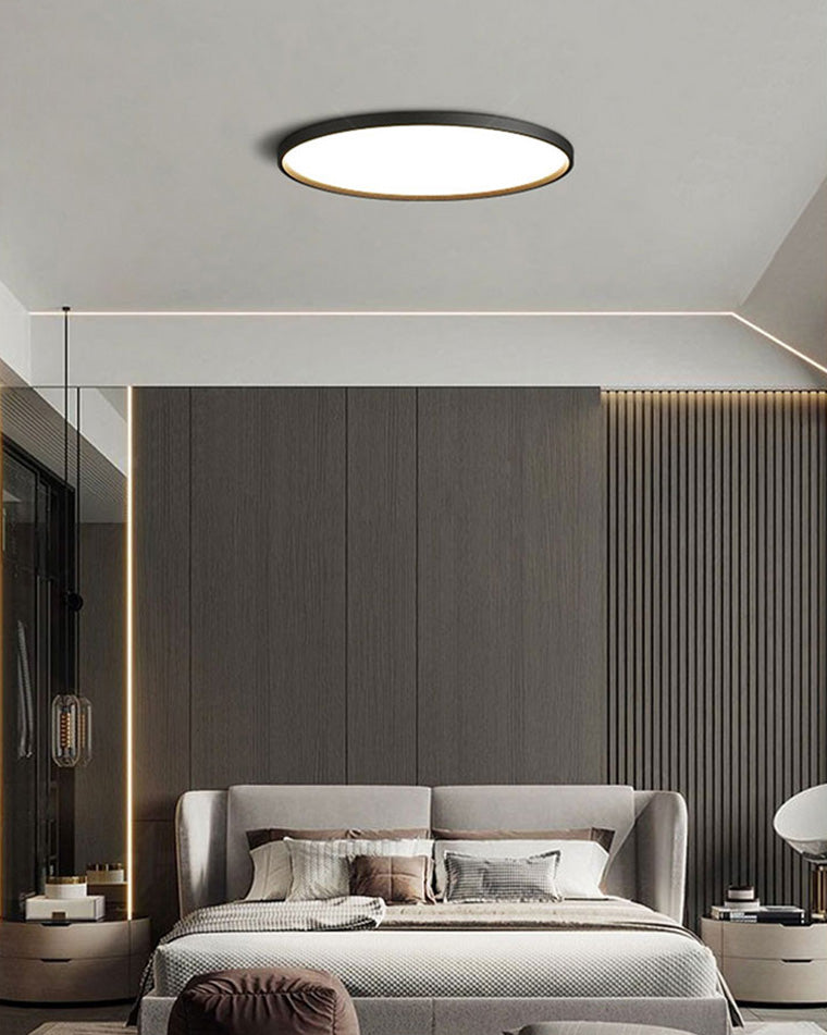 Manial. LED Deckenleuchte Flach Rund