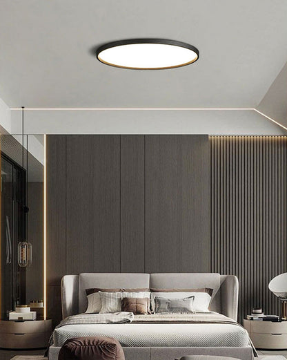 Manial. LED Deckenleuchte Flach Rund