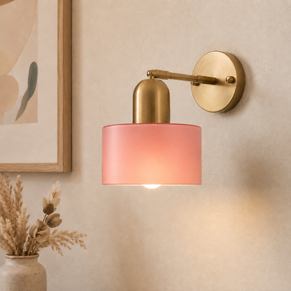 Moderne Bauhaus Wandleuchte Buntglas – Glas Wandlampe Wohnzimmer & Flur