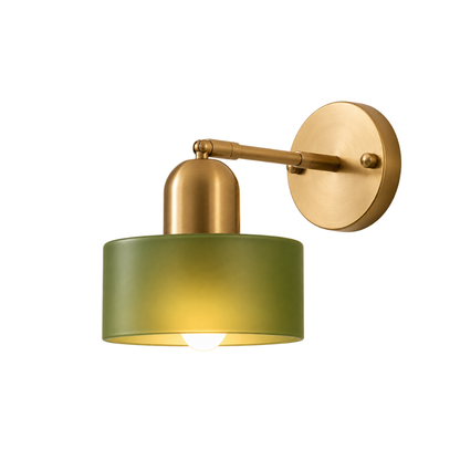Moderne Bauhaus Wandleuchte Buntglas – Glas Wandlampe Wohnzimmer & Flur