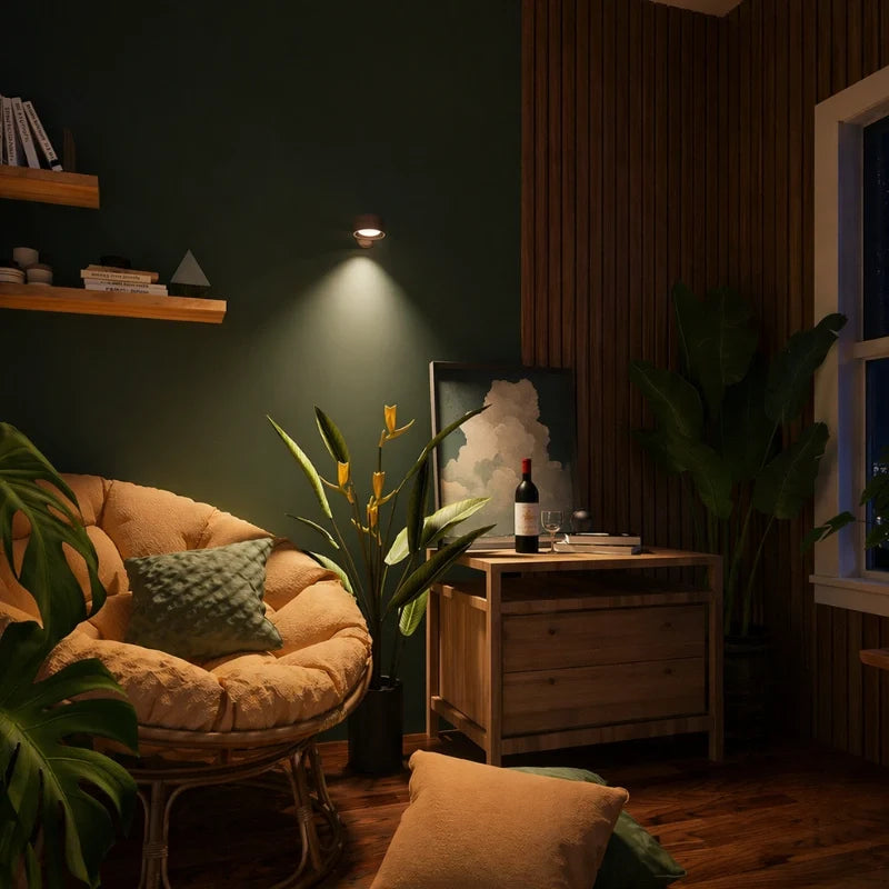 Manial. LED Wandleuchte Akku – Kabellose Wandlampe Innen mit Magnet
