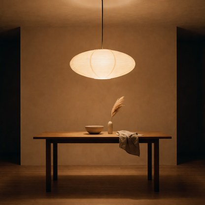 Japandi LED Deckenleuchte Papier – Japanische Deckenlampe Minimalistisch