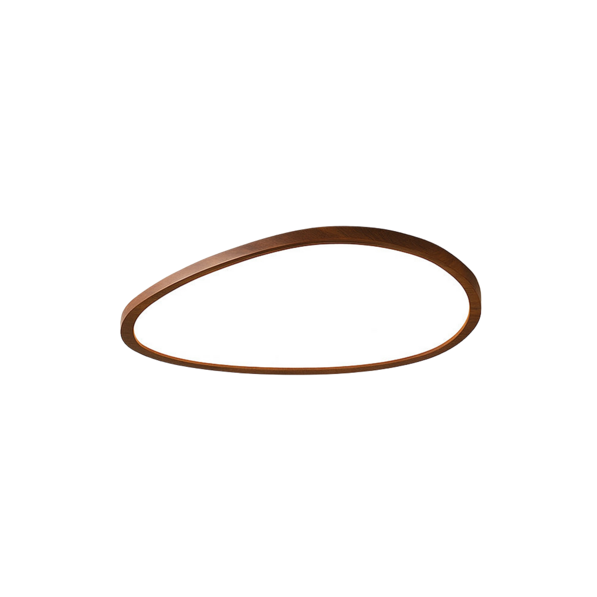 Ultra Dünne LED Deckenleuchte Dunkelholz – Flat Deckenlampe Skandi