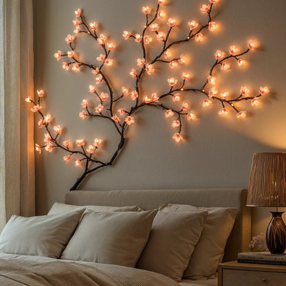 LED Lichterkette Kirschblüten Rosa – Lichterkette Innenraum Deko