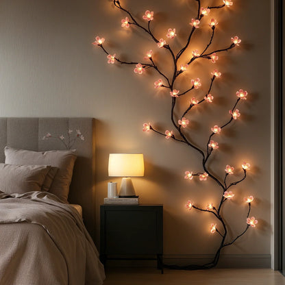 LED Lichterkette Kirschblüten Rosa – Lichterkette Innenraum Deko