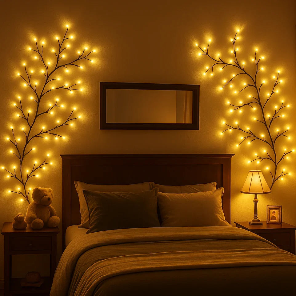 LED Weidenranke Wandlampe Warmweiß