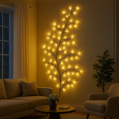 LED Weidenranke Wandlampe Warmweiß