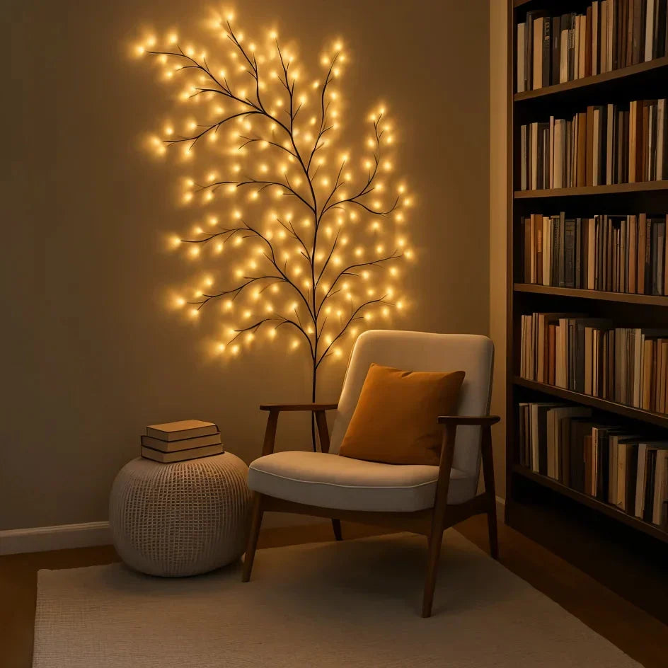 LED Weidenranke Wandlampe Warmweiß