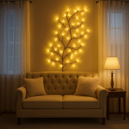 LED Weidenranke Wandlampe Warmweiß