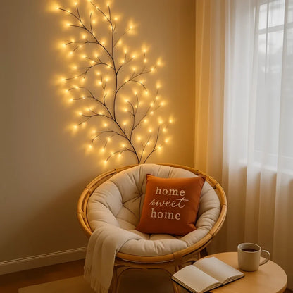 LED Weidenranke Wandlampe Warmweiß