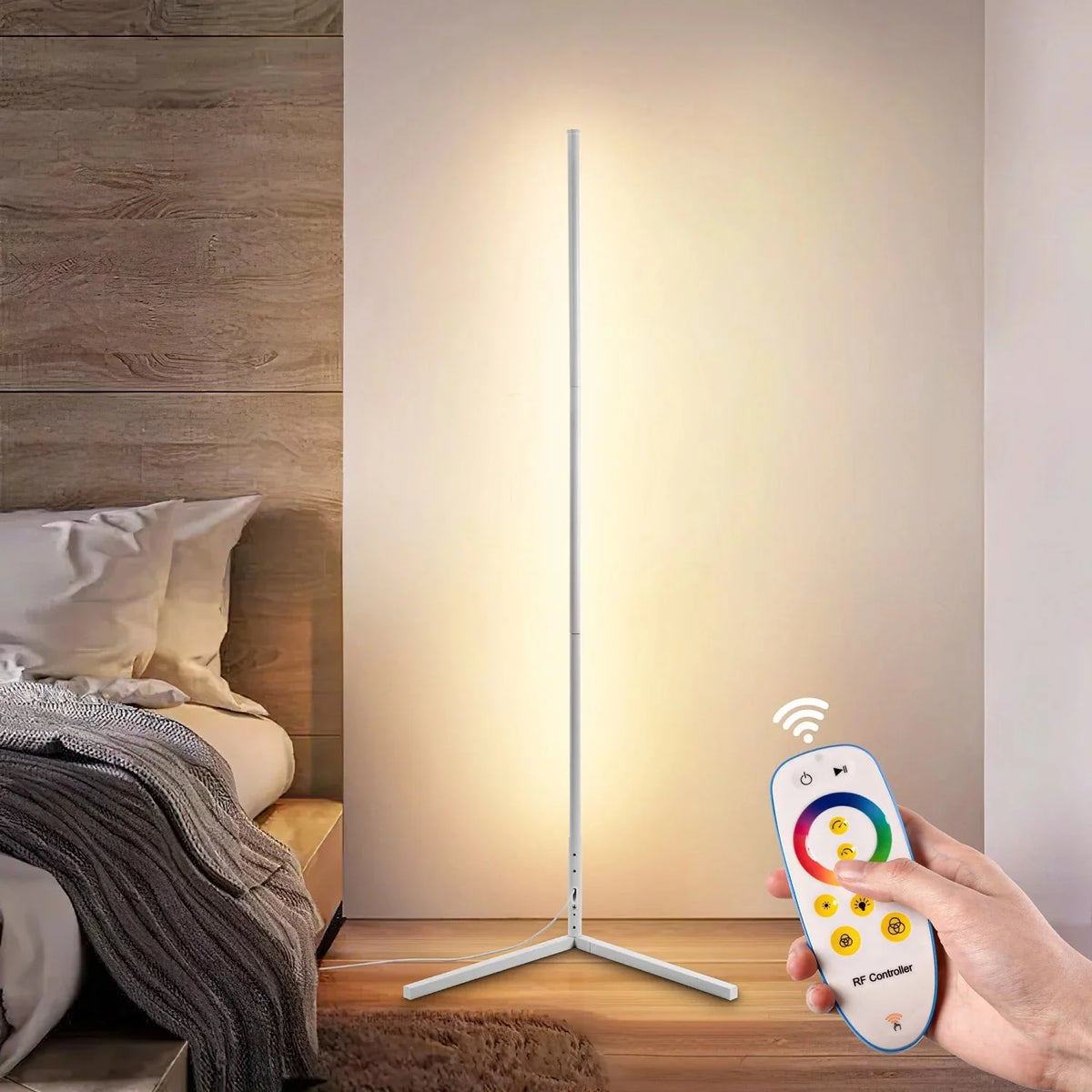 Manial. Dimmbare LED Stehlampe mit Fernbedienung