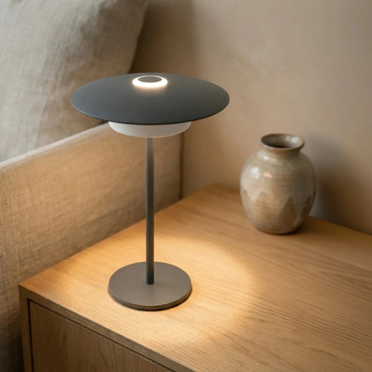 LED Nachttischlampe Dimmbar Touch – Moderne Tischleuchte Schlafzimmer