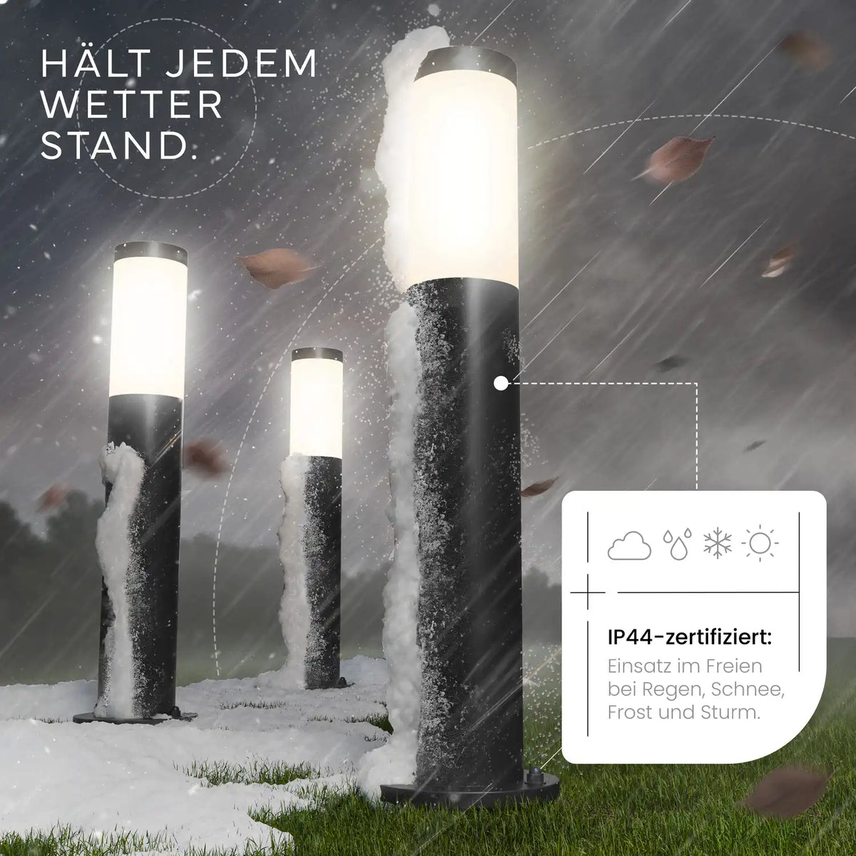 LED Wegeleuchte Modern Schwarz – Gartenleuchte & Pollerleuchte Außenbereich