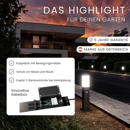 LED Wegeleuchte TAVO mit Bewegungsmelder – Moderne Gartenleuchte