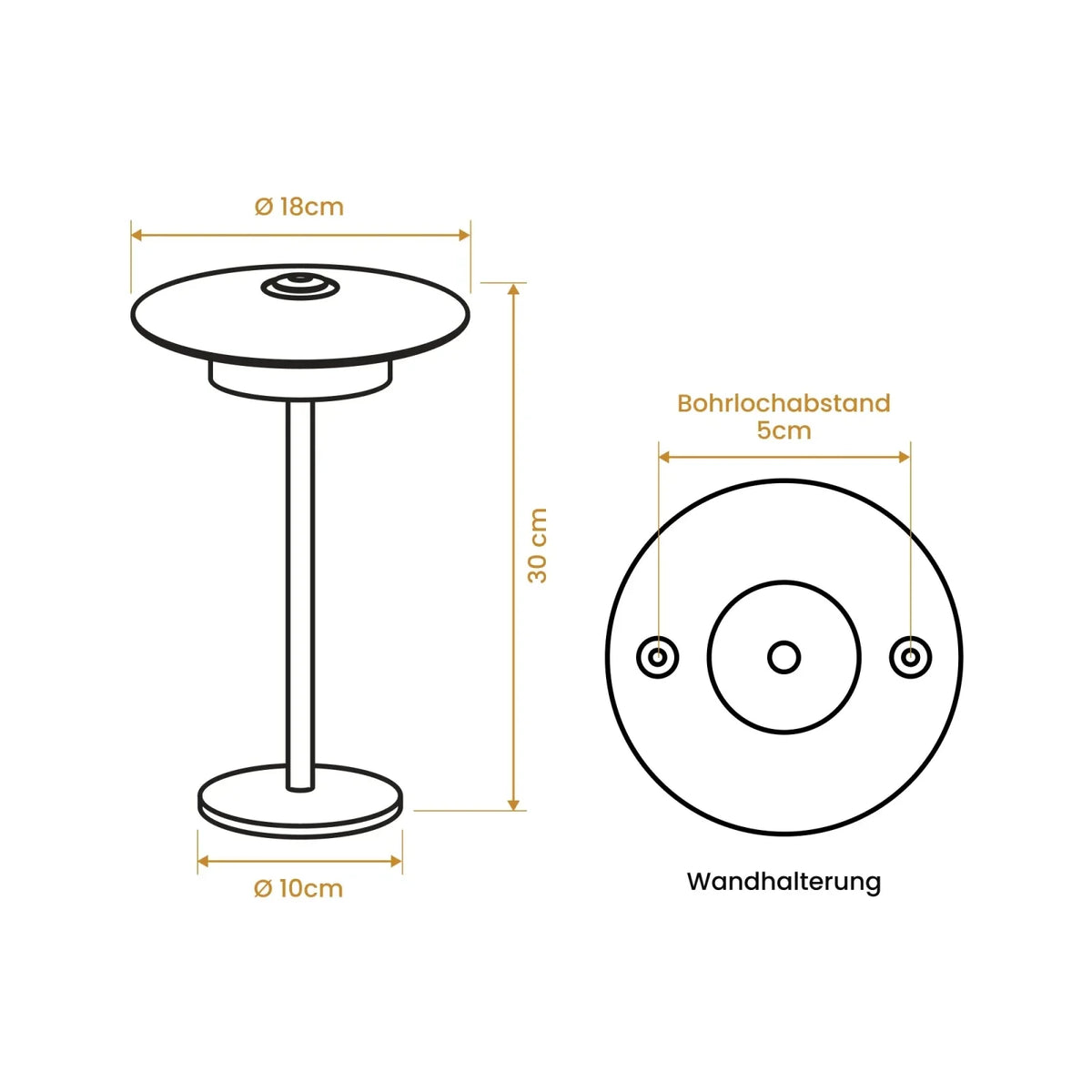 LED Nachttischlampe Dimmbar Touch – Moderne Tischleuchte Schlafzimmer