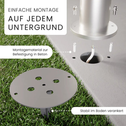 LED Wegeleuchte Modern Schwarz – Gartenleuchte & Pollerleuchte Außenbereich