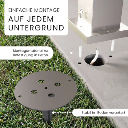 LED Wegeleuchte TAVO mit Bewegungsmelder – Moderne Gartenleuchte