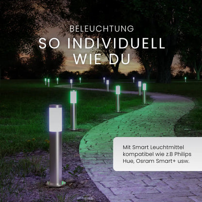 LED Wegeleuchte Modern Schwarz – Gartenleuchte & Pollerleuchte Außenbereich