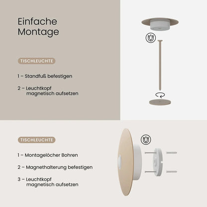 LED Nachttischlampe Dimmbar Touch – Moderne Tischleuchte Schlafzimmer