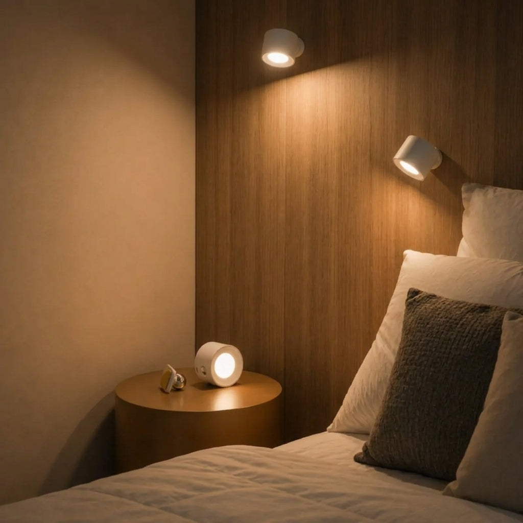 Manial. LED Wandleuchte Akku – Kabellose Wandlampe Innen mit Magnet