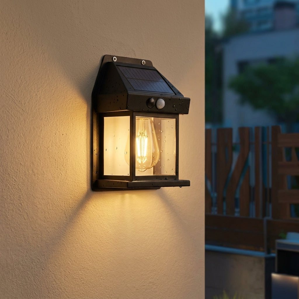 Manial. Solar Wandleuchte Außen – Schwedische Design-Lampe