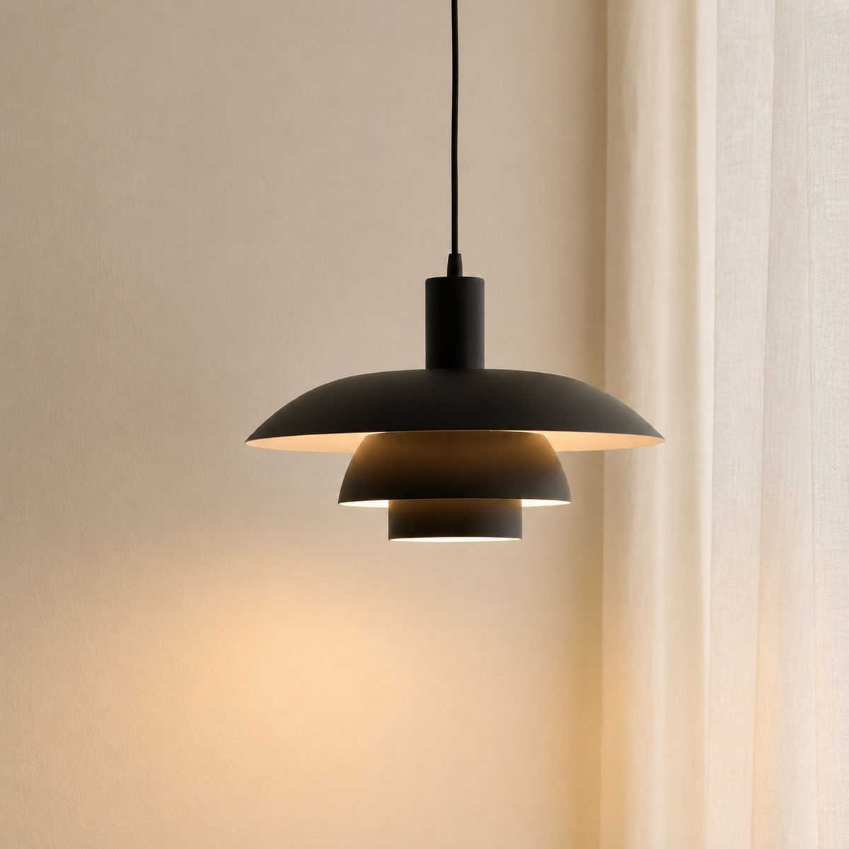 Pendelleuchte im dänischen Stil – Skandinavische LED Hängeleuchte