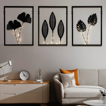 LED Rahmenlampe RGB Farbwechsel – Moderne Wandleuchte & Tischleuchte Blatt Design