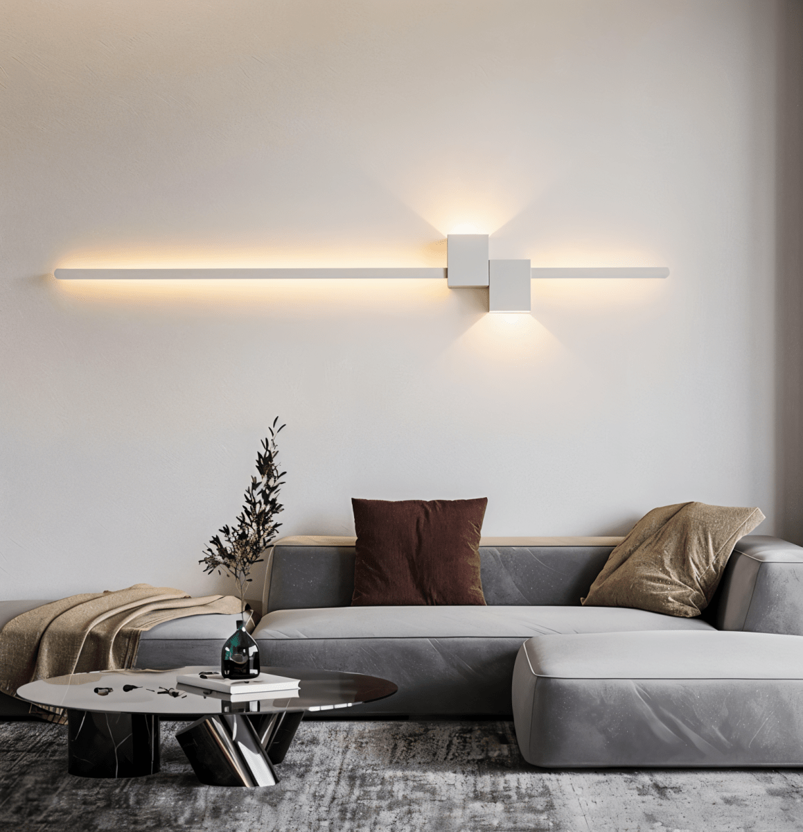 Moderne LED Wandleuchte Minimalistisch – Wandlampe Wohnzimmer & Flur