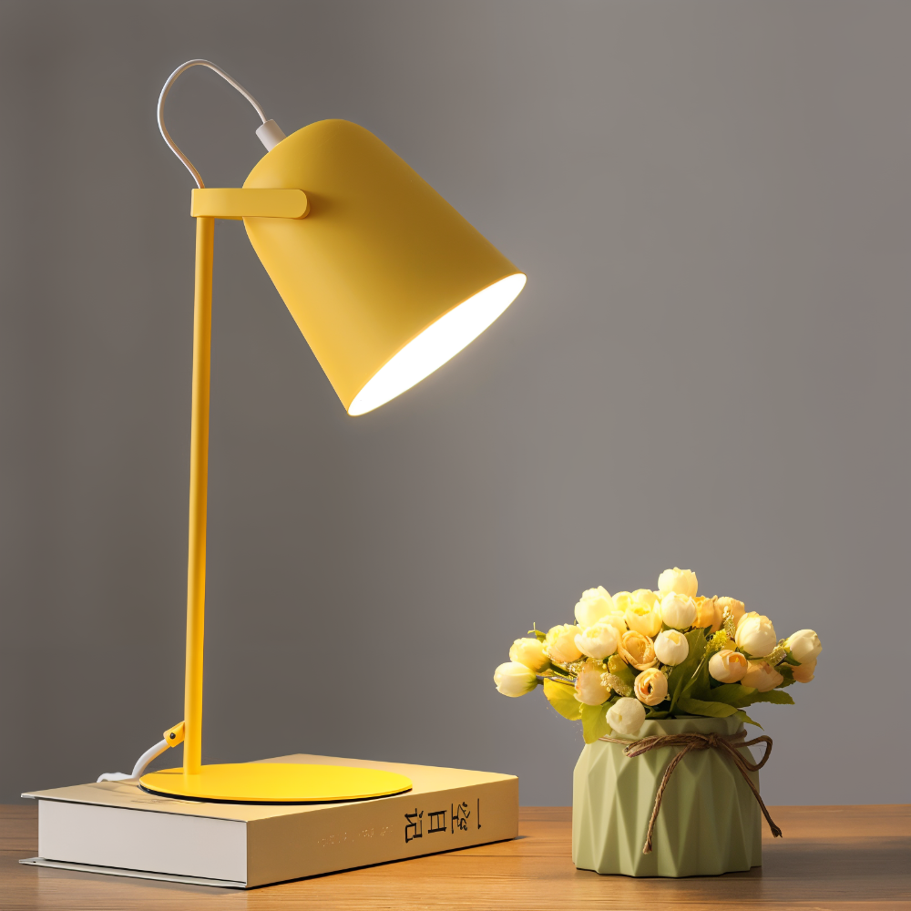 LED Tischlampe Rotierend – Dimmbare Schreibtischleuchte Augenfreundlich