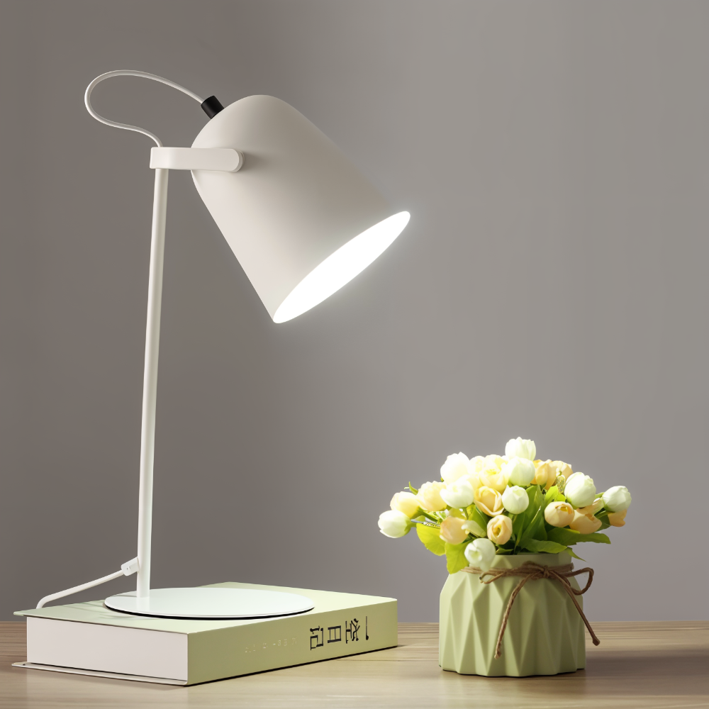 LED Tischlampe Rotierend – Dimmbare Schreibtischleuchte Augenfreundlich