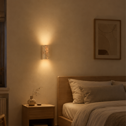 Naturstein LED Wandleuchte Modern – Wandlampe Wohnzimmer & Flur
