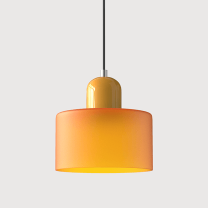 Bauhaus Pendelleuchte Farbglas – Moderne Hängelampe Buntglas