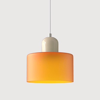 Bauhaus Pendelleuchte Farbglas – Moderne Hängelampe Buntglas