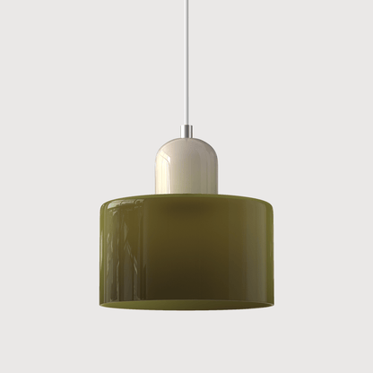 Bauhaus Pendelleuchte Farbglas – Moderne Hängelampe Buntglas