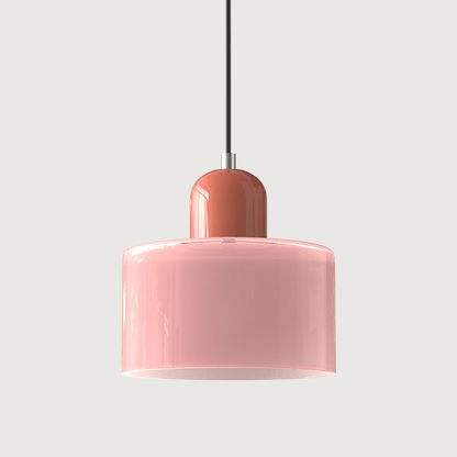Bauhaus Pendelleuchte Farbglas – Moderne Hängelampe Buntglas