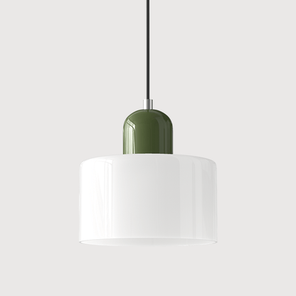 Bauhaus Pendelleuchte Farbglas – Moderne Hängelampe Buntglas