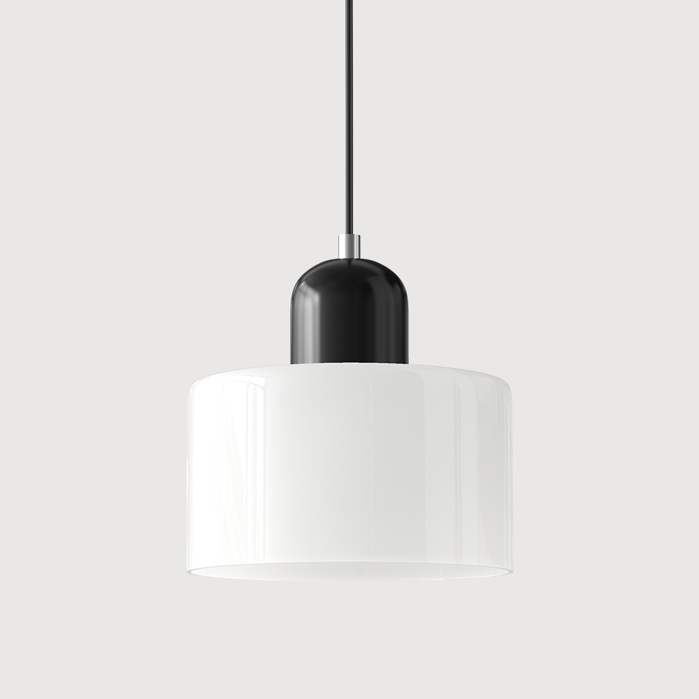 Bauhaus Pendelleuchte Farbglas – Moderne Hängelampe Buntglas